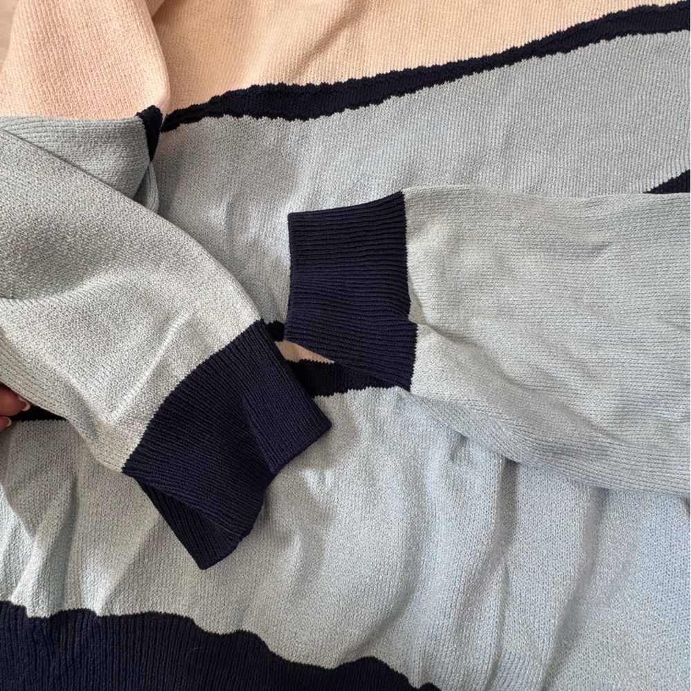 St.John Collection Colorblock Vintage Luxury Knit Quiet Luxury Sweater Sz L - Picture 7 of 10